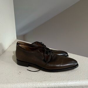 Antonio Maurizi Soft Leather Italian Brown Dress Business Shoes Loafers Size 42